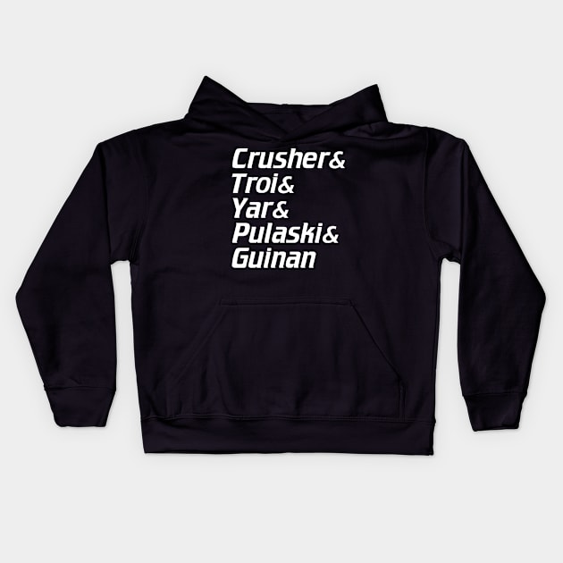 Women of TNG Kids Hoodie by Women at Warp - A Star Trek Podcast